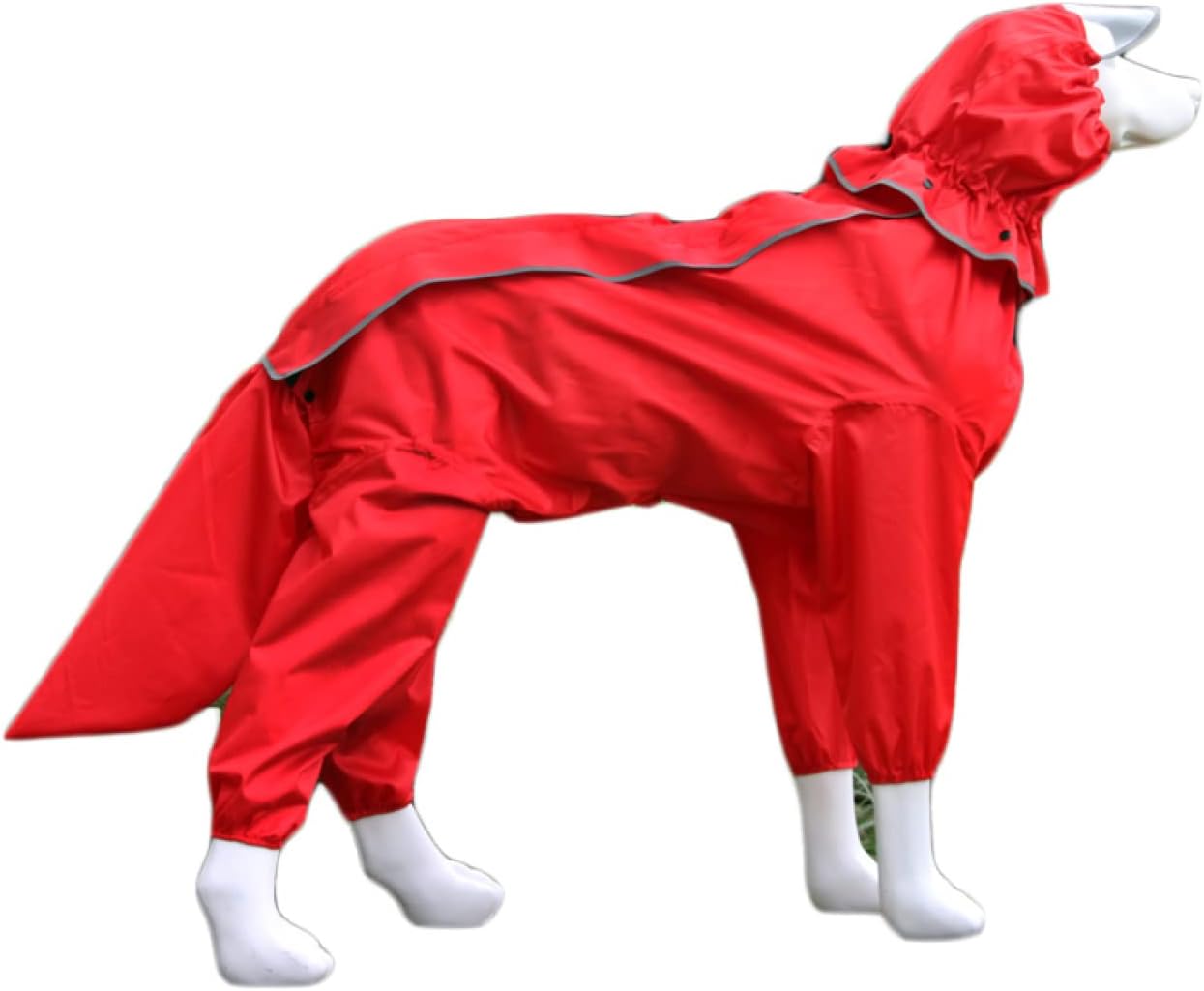 DeLoreans 犬用レインコート MS赤 シェルティ レインコートのおすすめ